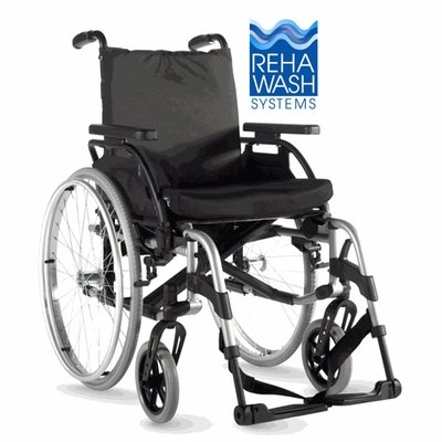 Produktbild für Sunrise Medical Leichtgewichtrollstuhl Breezy BasiX2, faltbarer Rollstuhl für Transport, ergonomische Rücklehne