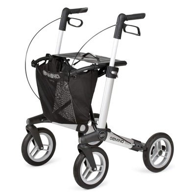 Produktbild für Sunrise Medical Rollator Gemino 30 Comfort, gefederter Gehwagen für drinnen und draußen, Korb 10 kg, Stoßdämpfung
