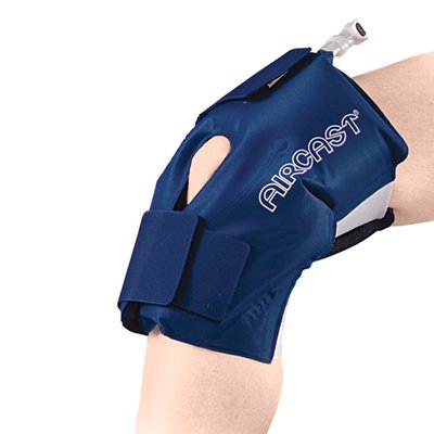 Produktbild für AIRCAST Knie Cryo Cuff, Kältetherapie Knie nach OP und Verletzung, Kompression, Schwellungsreduktion, blau